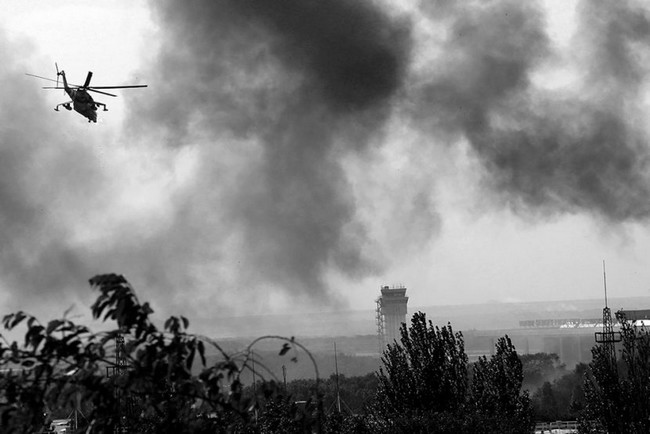 авиаудар по Донецку 26 мая 2014
