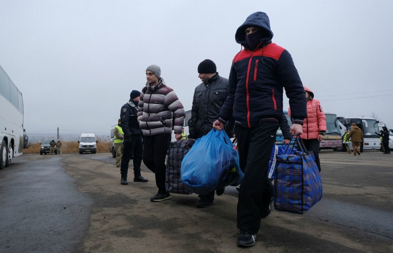 обмен пленными в Донбассе 29 декабря 2019