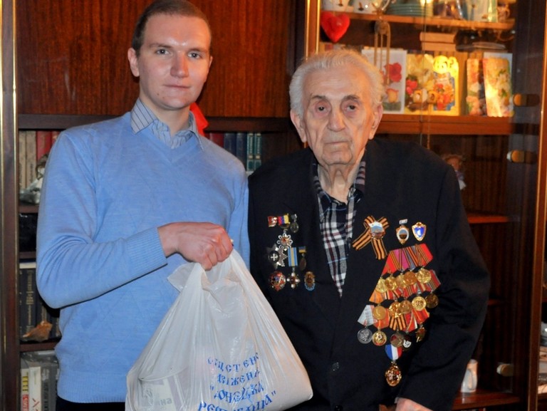 подарки ветеранам Донецк 2019 9 декабря