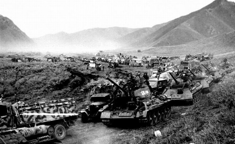 советские танки в Маньчжурии август 1945