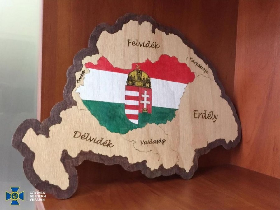 СБУ деревянная сувенирная карта Великой Венгрии