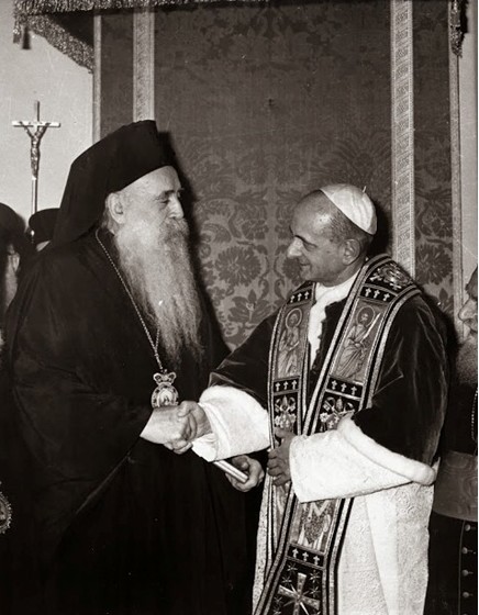 патриарх афинагор и папа иоанн